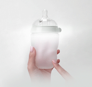 Squishy Silicone Baby Feeder Bottle – Soft, Anti-Colic, Breast-Like Feel