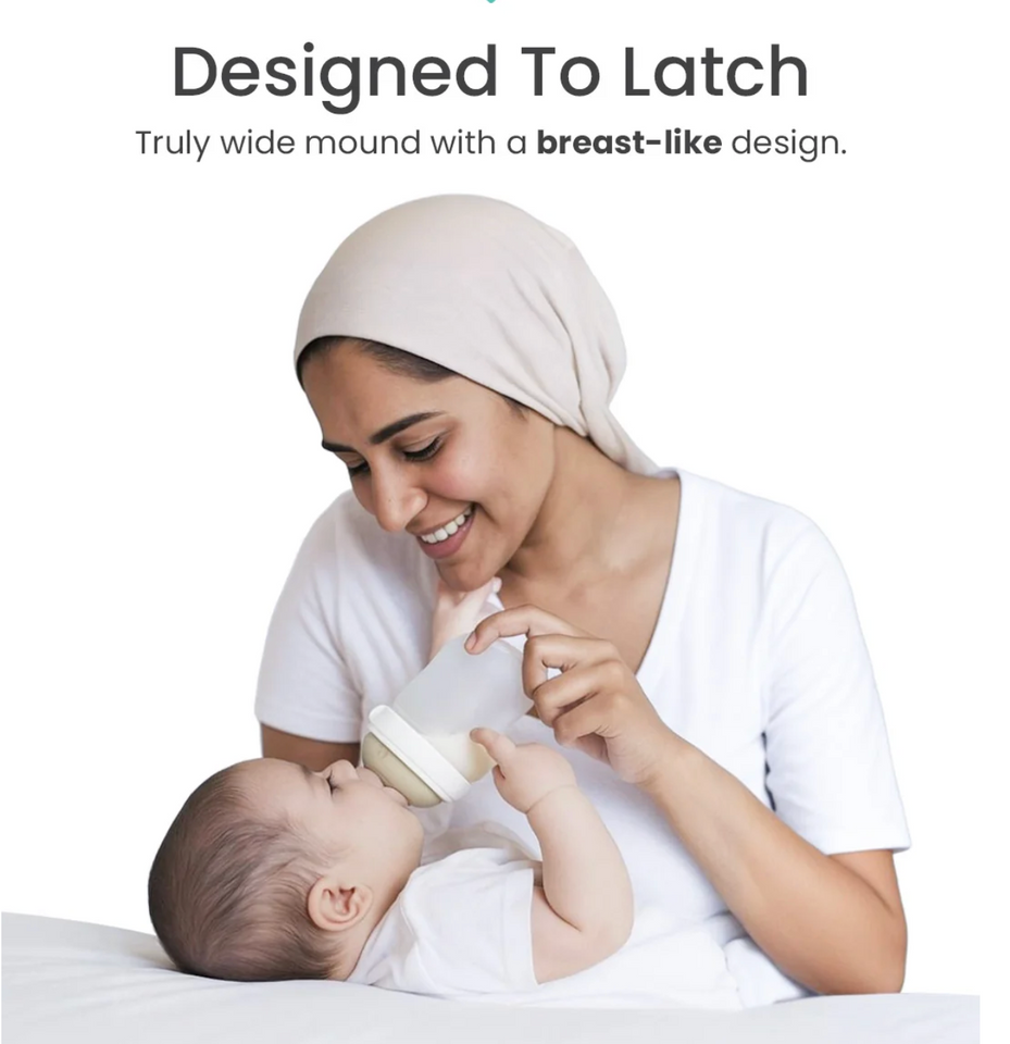 Squishy Silicone Baby Feeder Bottle – Soft, Anti-Colic, Breast-Like Feel