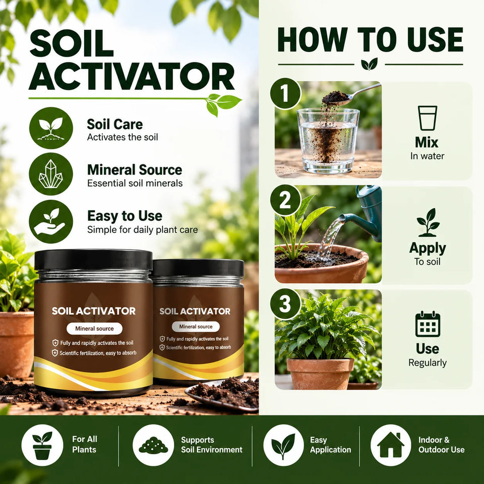 🌱 SoilBloom™ Soil Activator for Plants | 🎁 Buy 1 Get 1 Free